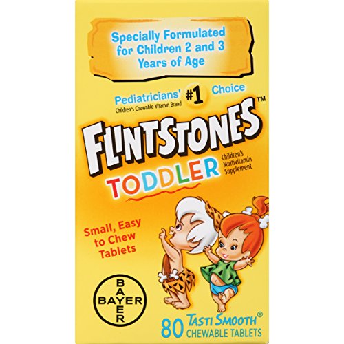 Flintstones Toddler Chewable Multivitamins, 80 Count