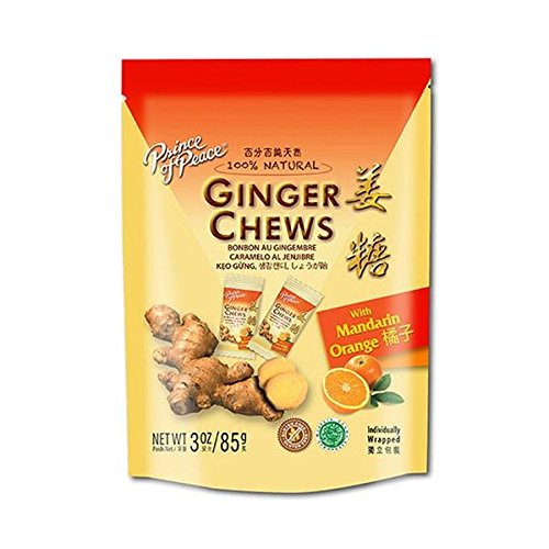 Ginger Chews with Mandarin Orange Prince Of Peace 3 oz Bag