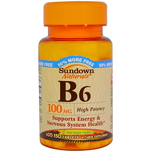 Sundown Naturals Vitamin B-6 100 Mg, 150 Count