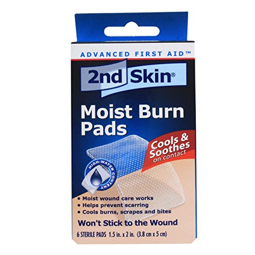 Spenco 2nd Skin Moist Burn Pads, Small (1.5 x 2 Inches), 6-Count