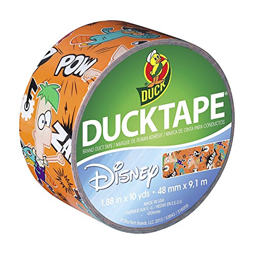 Duck Brand 281969 Disney-Licensed Phineas and Ferb Printed Duct Tape, 1.88-Inch by 10-Yard, 3-Pack