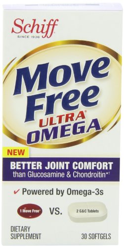 Move Free Ultra Omega, 30 softgels - Joint Health Supplement with Omega-3 Krill Oil and Hyaluronic Acid