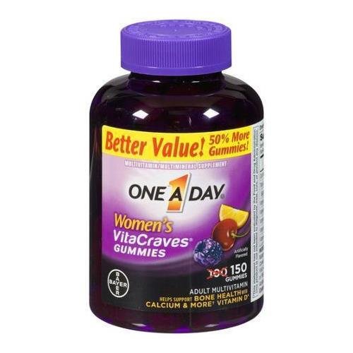 One A Day Women's VitaCraves Adult Multivitamin Gummies, 150 count - Buy Packs and SAVE