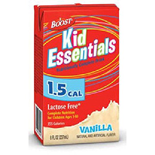 Boost Kid Essentials Nutritionally Complete Drink, 1.5 Cal, Vanilla, 27 ea