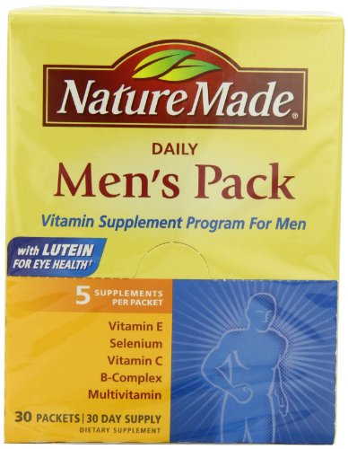 Nature Made Daily Men's Pack Vitamin Supplement Program 30 Each