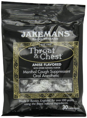 Jakemans Anise Throat & Chest 30 count Lozenge Bag