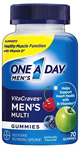 One A Day Men's VitaCraves Multivitamin Gummies, 70 Count