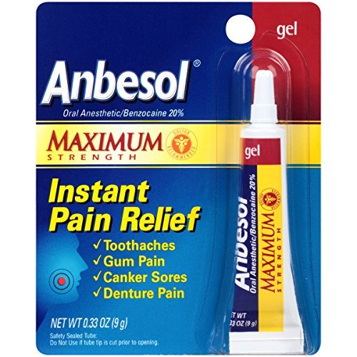 Anbesol Maximum Strength Oral Anesthetic Gel - Buy Packs and SAVE