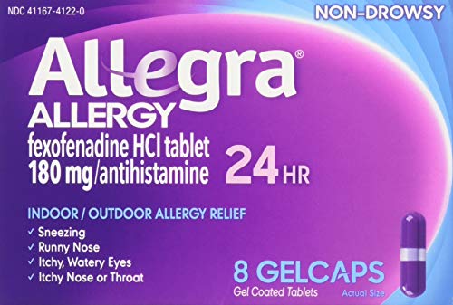 Allegra Gelcap 24hr 180mg Size 8ct Allegra Gelcap 24hr 180mg 8ct