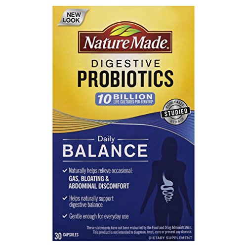 Nature Made Daily Balance Digestive Probiotic, 30 Count