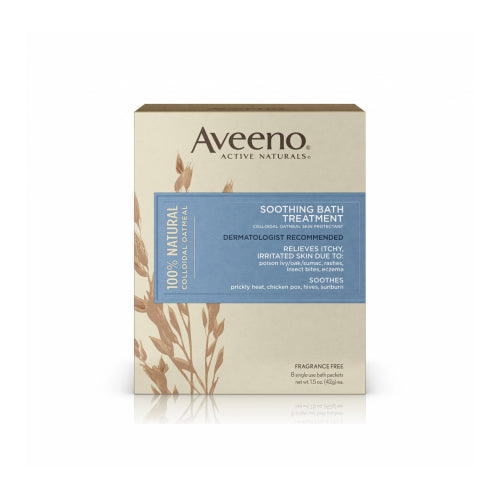 Aveeno Soothing Bath Treatment, 8 Count, net wt. 1.5oz.