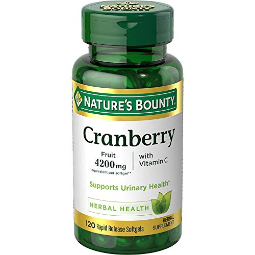 Nature's Bounty Cranberry 2000 mg plus Vitamin C Softgels 120 CP