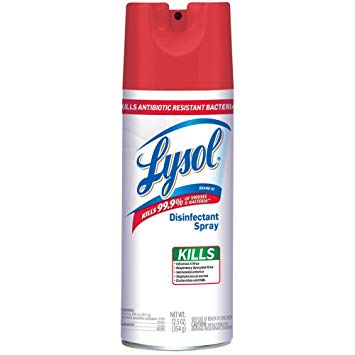 Lysol Disinfectant Spray, Kills Antibiotic Resistant Bacteria, 12.5 Ounce (3 Pack)