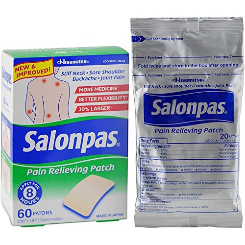 Salonpas Pain Relieving Patches, 60 Count