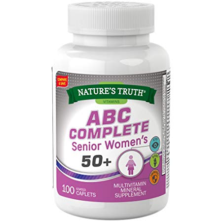 Nature's Truth Adult Women's Multivitamin, Senior 50 Plus, 4 Count