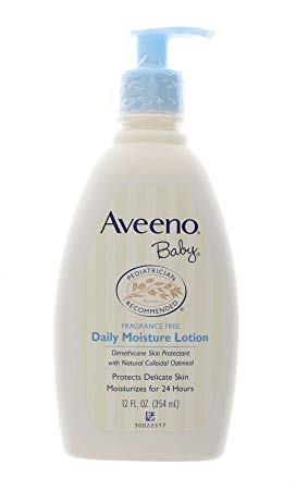 AVEENO Baby Daily Moisture Lotion Fragrance Free 12 oz