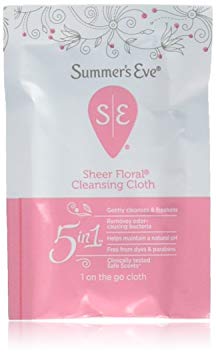 Summers Eve Sheer Floral Cleansing Cloths, Individually Wrapped, 16-Count (2-Pack)