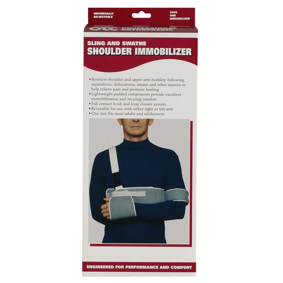 OTC Sling Swathe Shoulder Immobilizer, Upper Arm Stabilizer