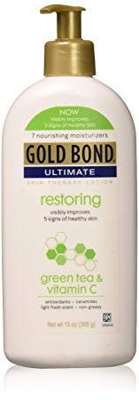 Gold Bond Ultimate Restoring Lotion with Green Tea, 13 Ounce, Vitamin C & Antioxidants Help Restore Moisture & Smooth & Soften Skin