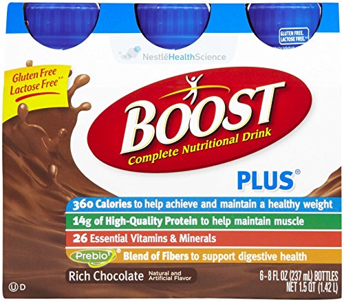 Boost Plus Nutritional Energy Drink, Chocolate, 8 oz, 6 pk