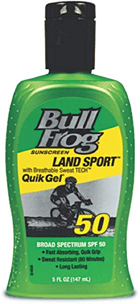 Bullfrog Land Sport with Breathable Sweat TECH Quik Gel SPF 50