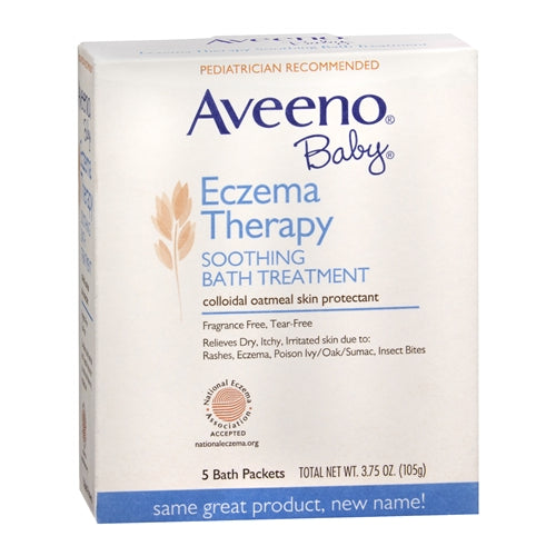 Aveeno Baby Eczema Therapy Soothing Bath Treatment, 5 Count