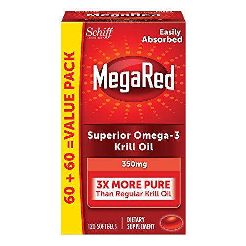 Schiff MegaRed Omega-3 Krill Oil Dietary Supplement Softgels 90 CP