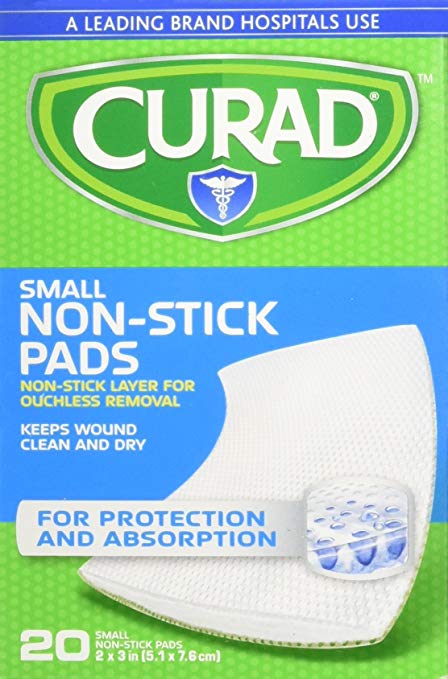 Curad Small Non-Stick Pads 2 x 3 in 20 ea