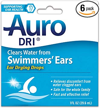 Auro Dri Swimmer’s Ears Drying Drops | Relives Discomfort from water clogged ears | 1 oz |