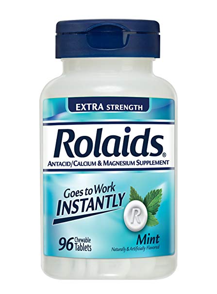 Rolaids Extra Strength Tablets Mint, 96 ea