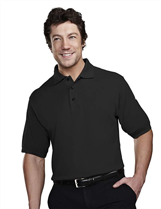 Tri-Mountain Men's Stain Resist Constructed Pique Golf Shirt (9 Colors, S-6XLT)