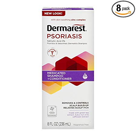 Dermarest Psoriasis Medicated Shampoo plus Conditioner | 8-Ounces | 1-Unit