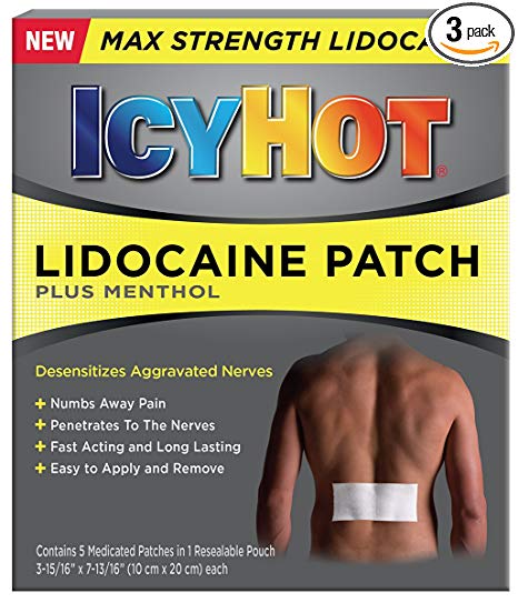 Icy Hot Lidocaine Patch Plus Menthol 5 ea
