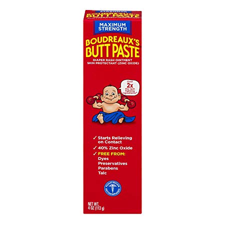 Boudreauxs Maximum Strength Butt Paste - 4 Oz (Packaging may vary)