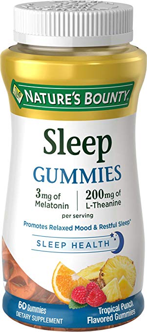 Nature's Bounty Sleep Complex 3 mg Melatonin/200 mg L-Theanine, 60 Gummies