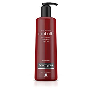 Neutrogena Rainbath Rejuvenating and Cleansing Shower and Bath Gel, Moisturizing Body Wash and Shaving Gel with Clean Rinsing Lather, Pomegranate Scent, 16 fl. oz