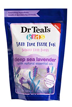 Dr Teal's Kids Scented Fizzie, Deep Sea Lavender, 4 Bath Bombs