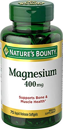 Nature's Bounty Magnesium 400 mg, 75 Softgels