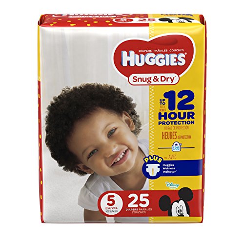 Huggies Snug & Dry Diapers, Size 5, 25 Ct