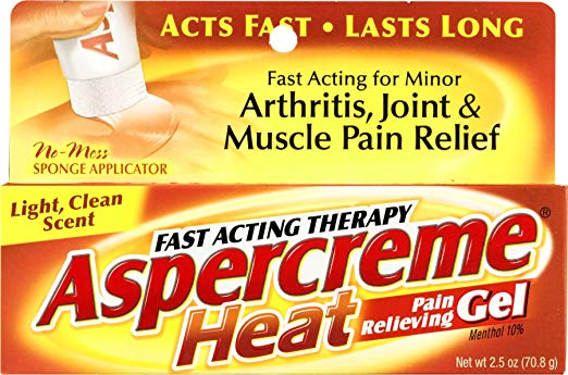 Aspercreme Heat Relfgel Size 2.5z Aspercreme Fast Acting Heat Arthritis Pain Relieving Gel