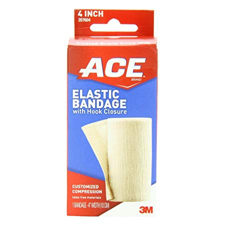 ACE Elastic Bandage with Hook Closure, 4 Inches 1 ea