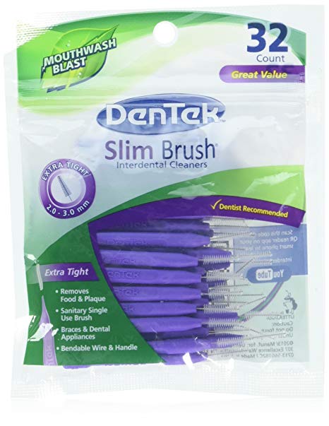 Dentek Dentek Slim Brush Cleaners, 32 each