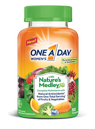 One A Day Women's Gummy Nature Medley, 60 Count