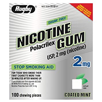 NICOTINE GUM 2 MG MINT ***RUG 100