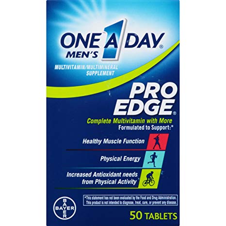 One-A-Day Men's Pro Edge Multivitamin, 50-tablet Bottle