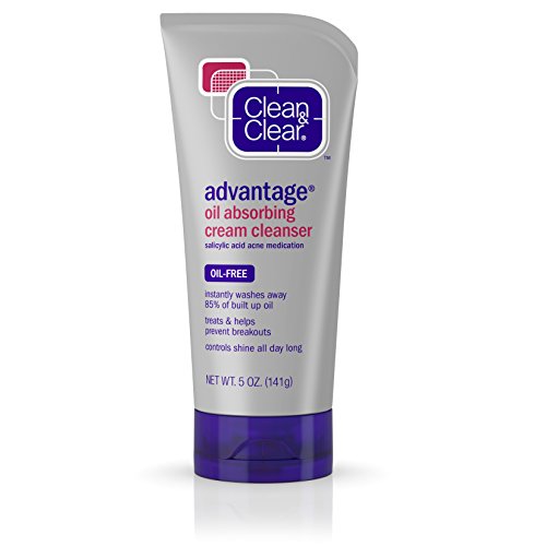 Clean & Clear Advantage Oil-Absorbing Cream Cleanser 5 OZ