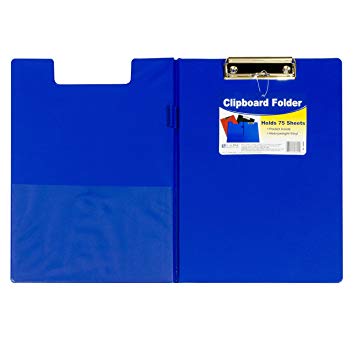C-Line Clipboard Folder, Letter Size, Holds up to 75 Sheets, 1 Clipboard, Color May Vary (30600)