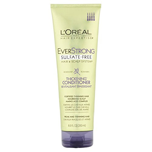 L'Oreal Paris EverStrong Sulfate Free Thickening Conditioner, Rosemary 8.5 Fluid Ounce