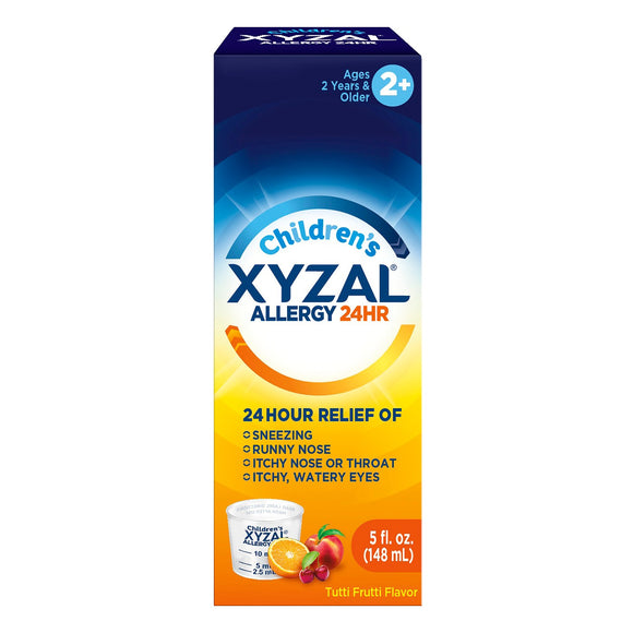 Xyzal Children's 24 Hour Allergy Relief Tutti Frutti Liquid Syrup - 5 oz,