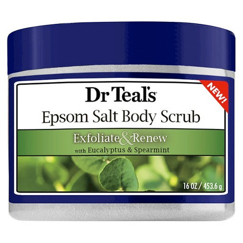 Dr Teal's Exfoliate & Renew Eucalyptus & Spearmint Epsom Salt Body Scrub 16 oz